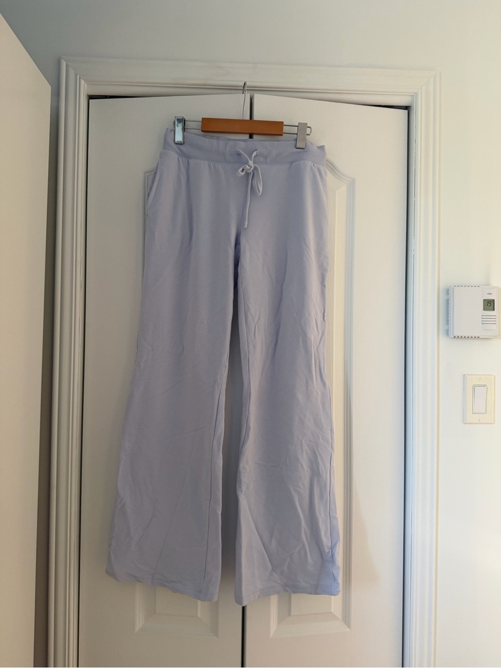 Garage Light blue Boot Flare Drawstring Pants